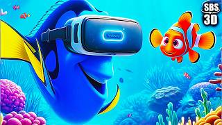 Disney Pixar Finding Dory in VR Adventure | VR Vídeo 3D SBS [Google Cardboard • VR Box]