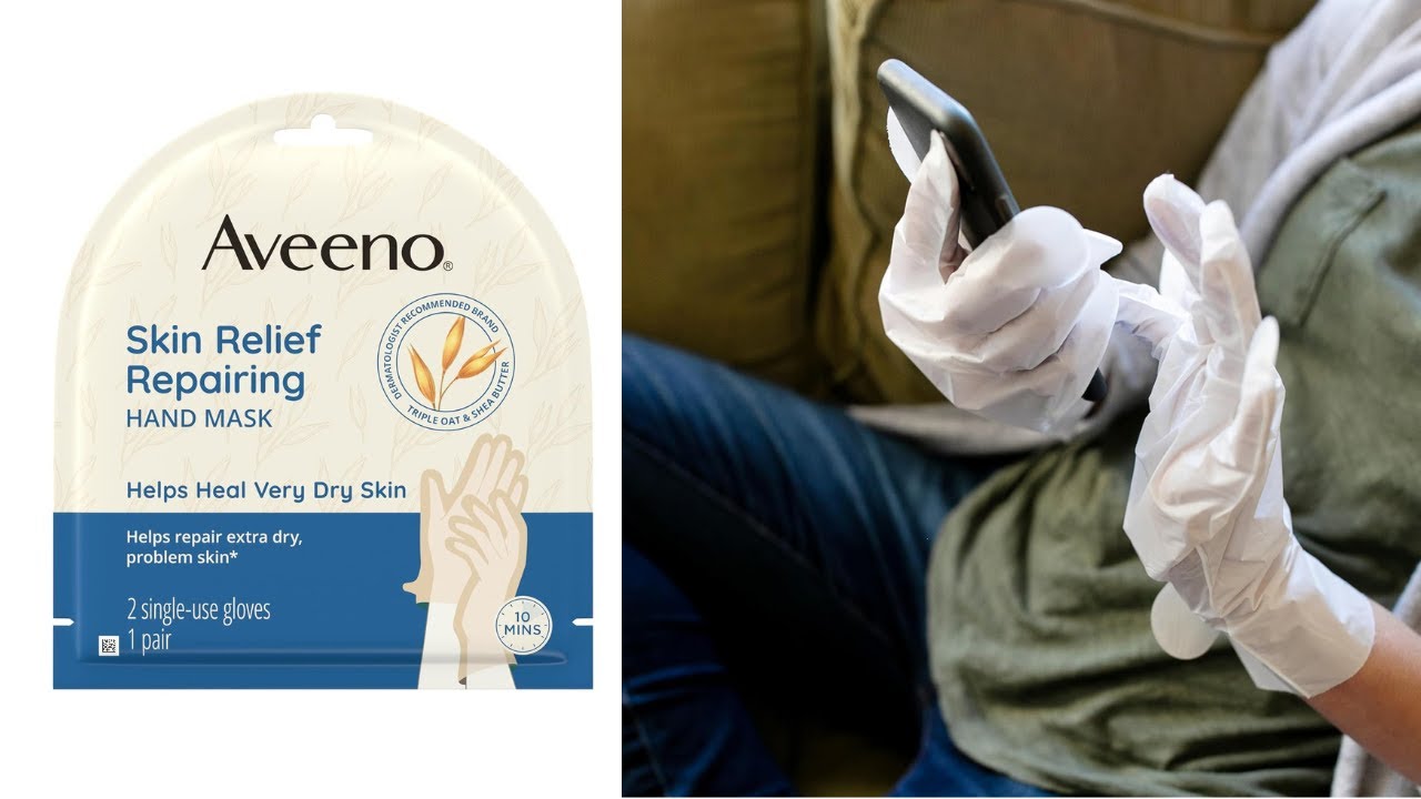 Amazon must haves Tiktok : Aveeno Skin Relief Repairing Hand Mask
