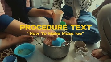 𝐏𝐑𝐎𝐂𝐄𝐃𝐔𝐑𝐄 𝐓𝐄𝐗𝐓 "𝐇𝐎𝐖 𝐓𝐎 𝐌𝐀𝐊𝐄 𝐌𝐎𝐒𝐒 𝐈𝐂𝐄" 🍫🍸🍮