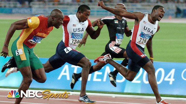 Justin Gatlin wins 100m gold by 0.01 seconds in At...