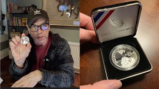 Unboxing the 2025 U.S. Marine Corps 250th Anniversary Silver Dollar from the U.S. Mint