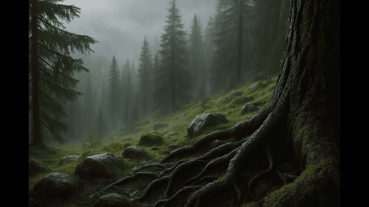 Relaxing Forest Rain Ambience | Background Sounds for Study & Sleep