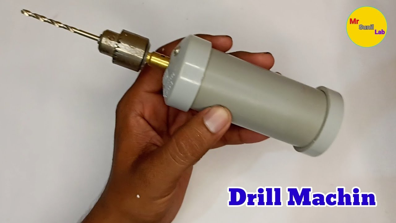 HOW TO MAKE POWERFULL DRILL MACHIN FROM PVC PIPE AT HOME /MR SUNIL LAB
