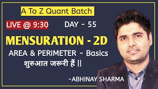 Mensuration2D  Area & perimeter  its Definition & Properties || SSC || By Abhinay Sharma