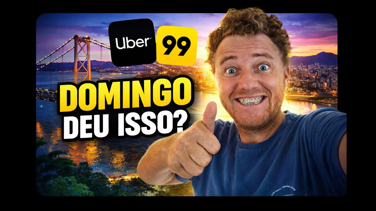 Quanto dá pra ganhar no Uber no DOMINGO em Floripa? (Palhoça e Santo Amaro surpreenderam)
