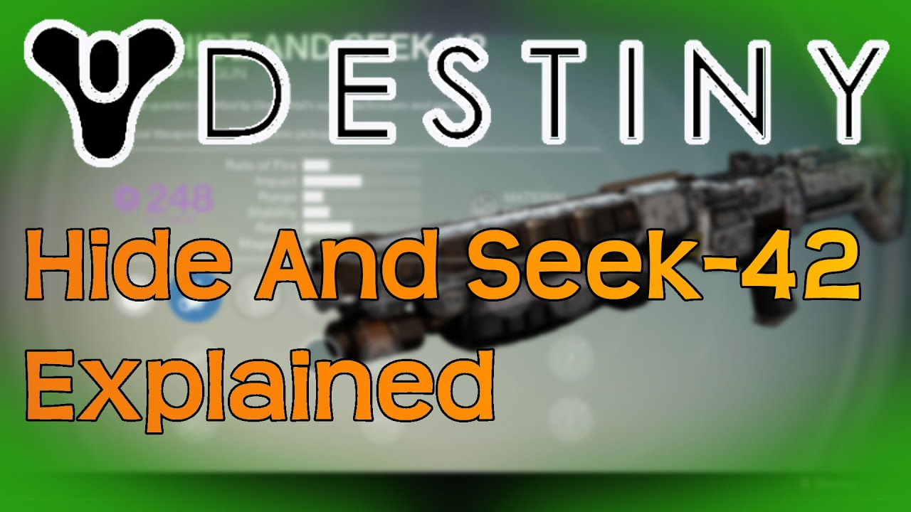 Destiny: HideAndSeek-42 Shotgun Explained | Best Legendary Shotguns Dead Orbit