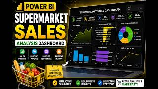 Supermarket Sales Analysis Dashboard in Power BI Complete DataAnalysis Project Interactive Dashboard