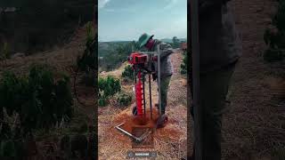 Optimize your hole drilling process using portable gas-powered earth auger frames