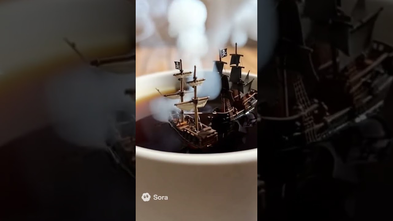 Pirate Battle in a Cup of Coffee