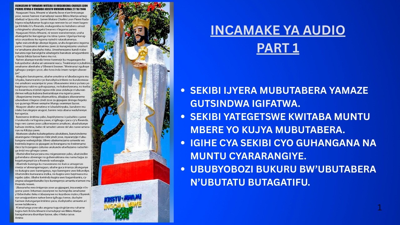 GUTSINDWA K'UBUBASHA BWARIBWIKOREYE IBYAGACIRO // PART 1