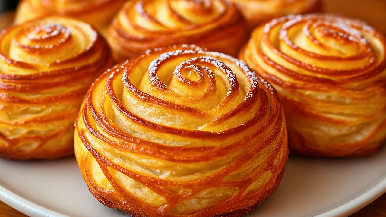 Самая красивая и простая булочка в мире! Кондитеры хранят этот новый метод в секрете уже 1000 лет!