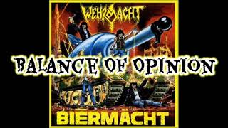Wehrmacht - Balance Of Opinion ( Lyrics Video ) Biermacht