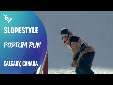 Third consecutive Slopestyle podium for Dusty Henricksen | Calgary | FIS Snowboard