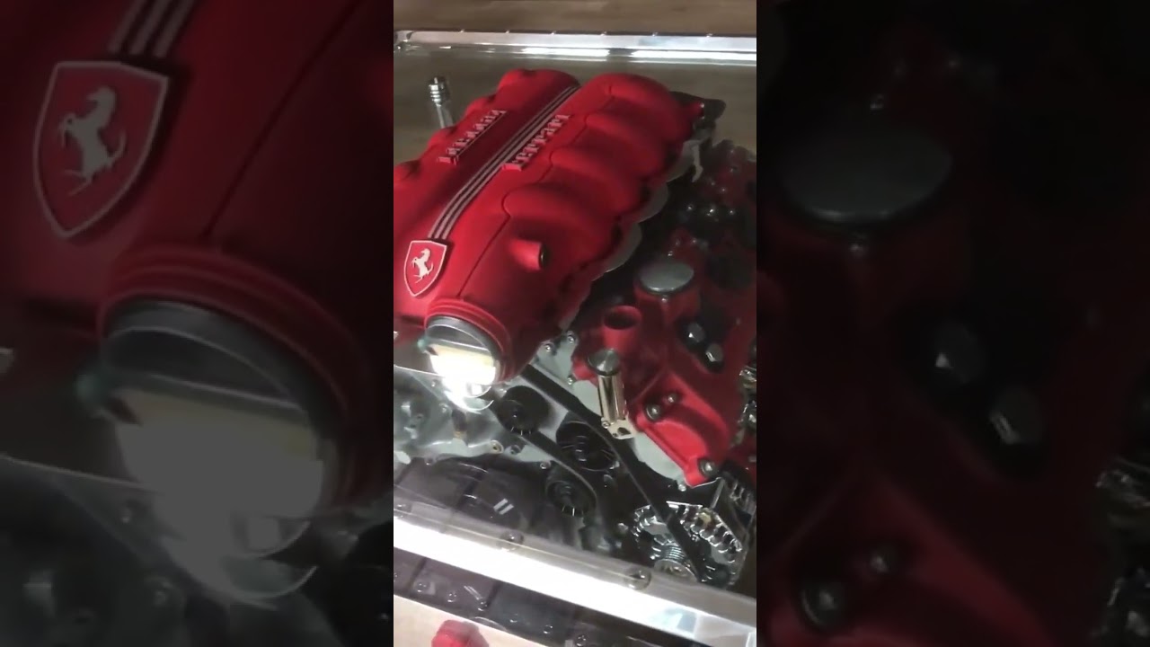 This coffee table has a ferrari V8 engine built into it & it cost more than a car 😱🔥 