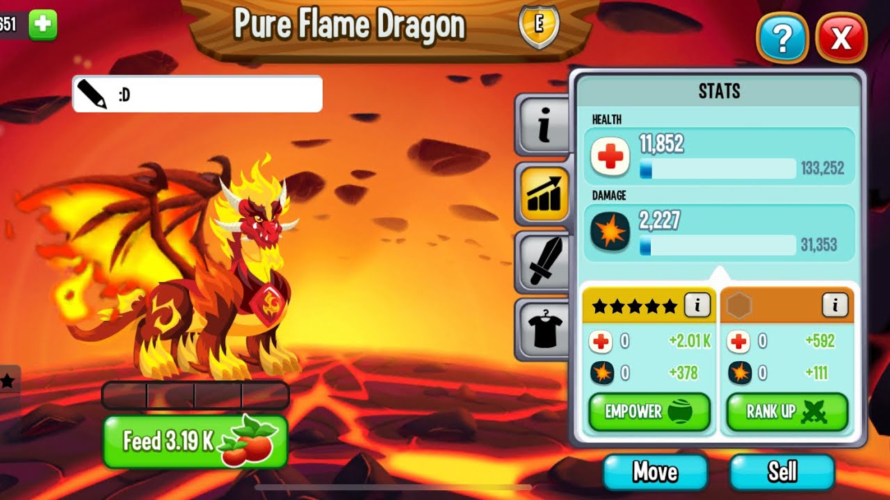 How to breed Pure Flame Dragon on Dragon City