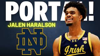 Thumbnail Notre Dame Forward Jalen Haralson Enters The Transfer Portal!