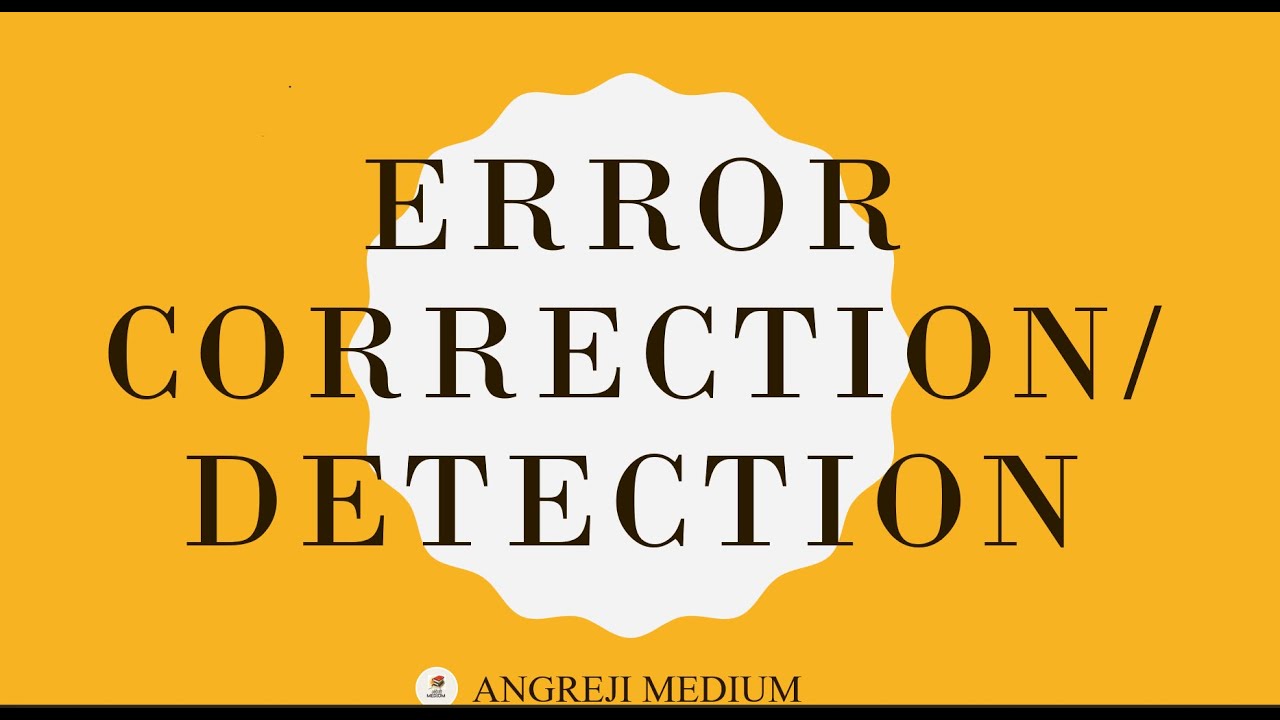 Error correction | 