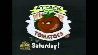 1991 Fox Kids Saturday Morning Attack of The Killer Tomatoes Commercial