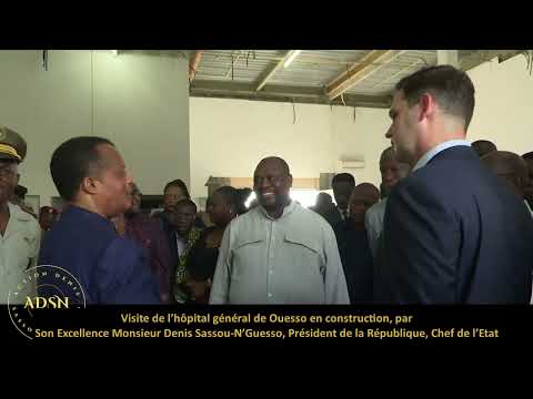 Visite Hôpital Général Ouesso En Construction Par Président Denis Sassou-Nguesso