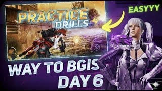 BGMI Practice Drills: Way to BGIS Day 6 | Best Training Routine &amp; Tips for Pro Gameplay @battlegroun