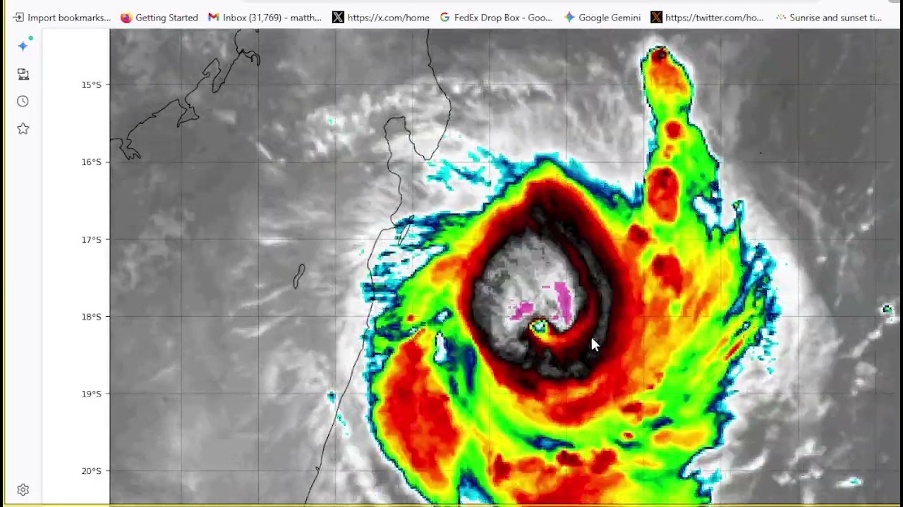 Tropical Cyclone GEZANI, worldwatch as of 8pm pst, Feb 9th
