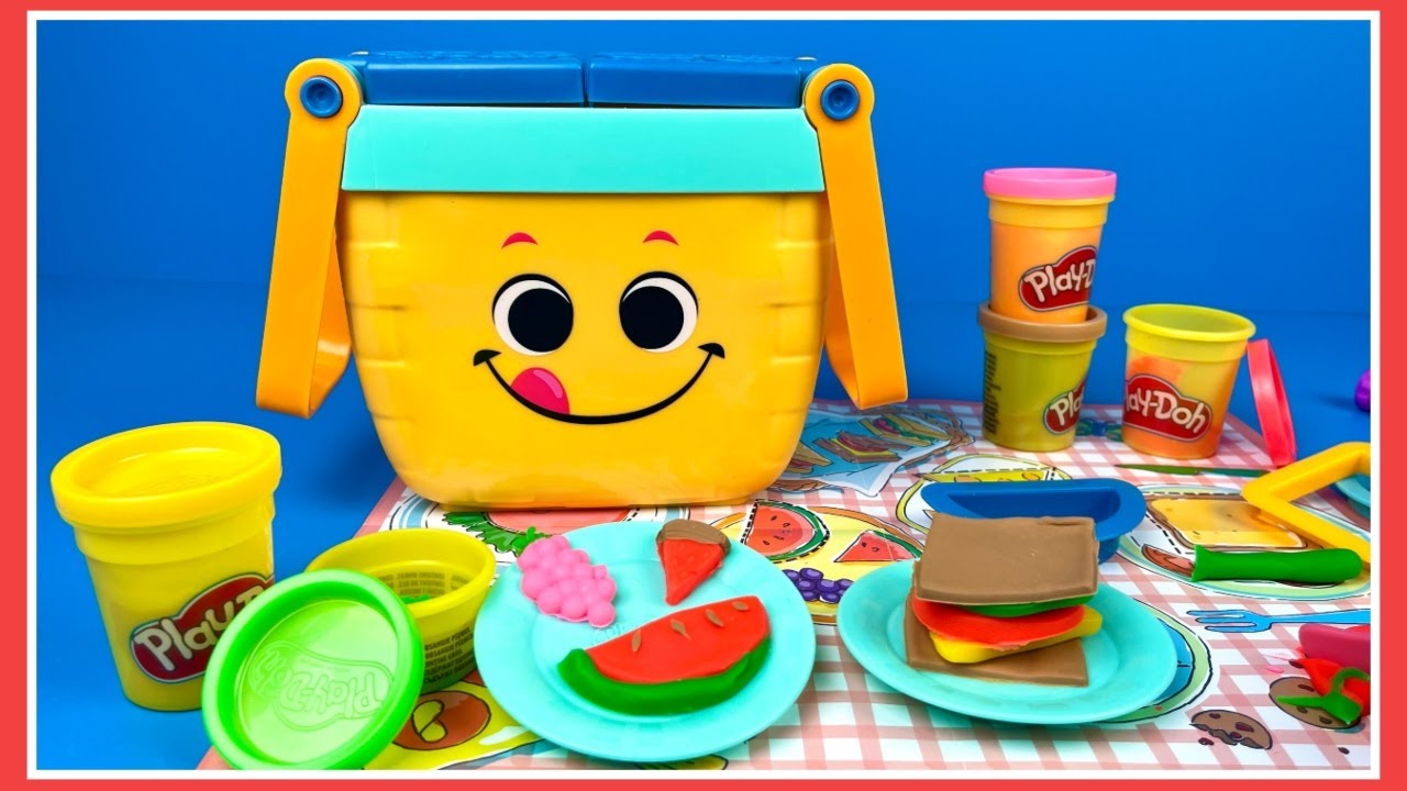 Play Doh Picnic set en eitje bakken | Family Toys Collector - YouTube