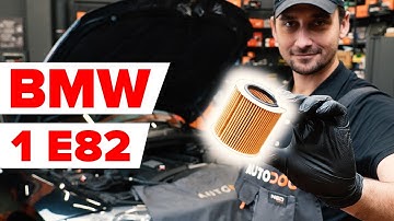 How to change oil filter and engine oil on BMW 1 Series E82 [TUTORIAL AUTODOC]