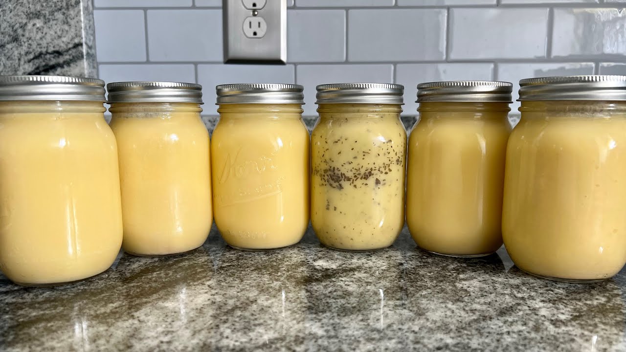 Pressure Canning Butter(Garlic & Basil) YouTube