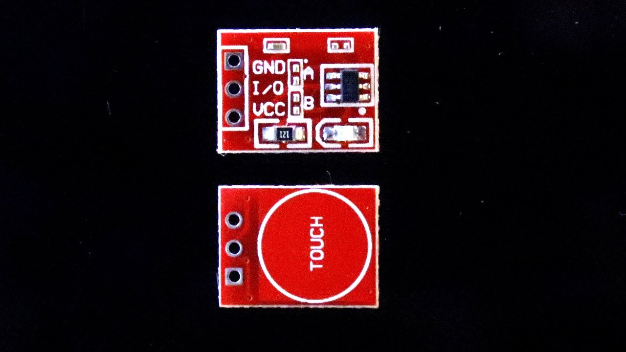 How to use TTP223 capacitive touch module circuit - YouTube