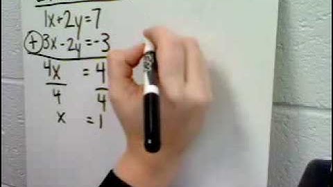 Solving Systems of Equations Using Elimination