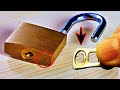 Ways To Open A Lock With Can lid