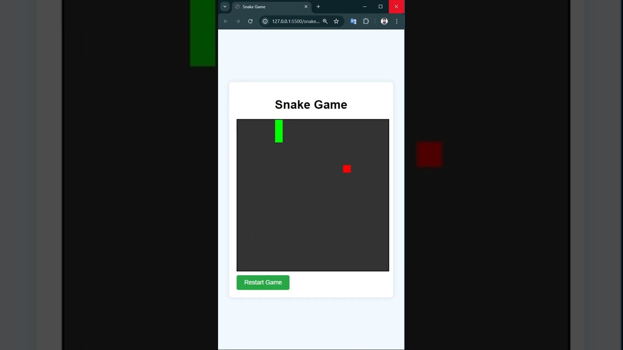 Snake Game With HTML | CSS | Js | Web application | Geme Website | Web Snake Game 