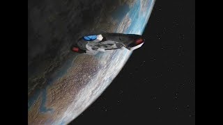 U.s.s. Defiant Leaving Vandros Iv