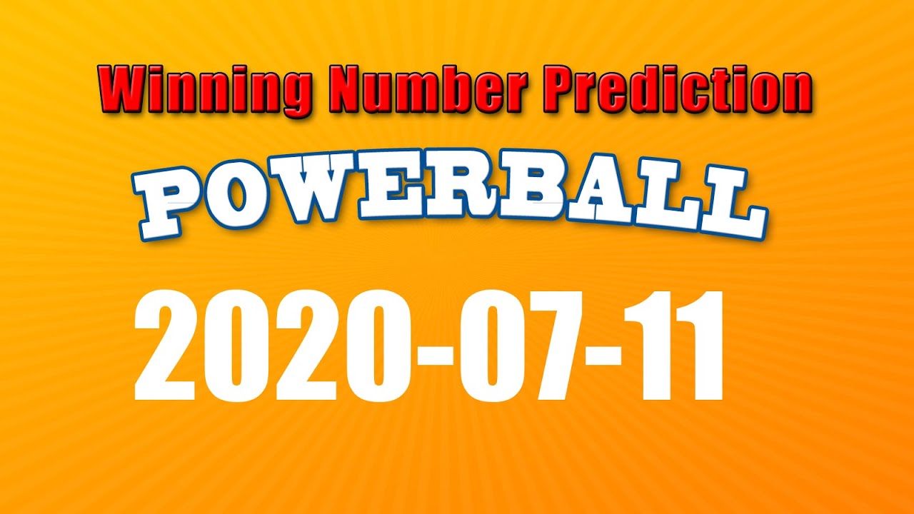 U.S. Powerball winning numbers prediction for 2020-07-11 - YouTube