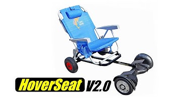 HoverSeat V2.0 with universal Hoverboard adapter that fits most self balancing scooters.