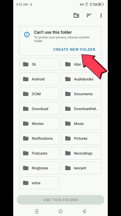 Can't Use this folder Problem Solved 2024/2025 ||