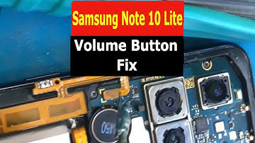 Note 10 Lite Volume Buttons Stopped Working. Let