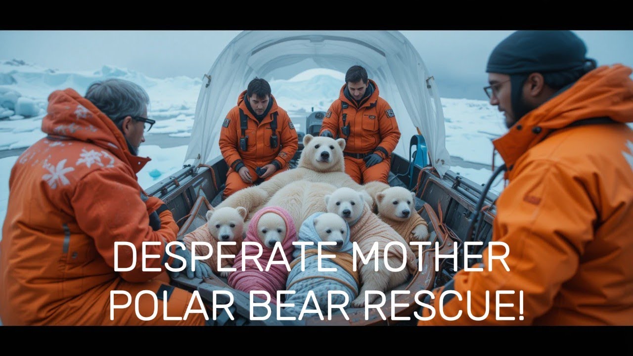️ Baby Polar Bears TRAPPED on Melting Ice! Mother's Tearful Reunion 😭 ...