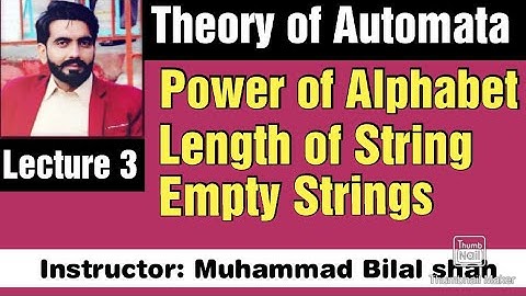 Empty String ,Length of string,Power of Alphabet and string | Urdu Hindi Lecture 3| Exam Preparation