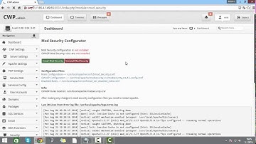 CentOS Web Panel - How to enable Mod Security ?