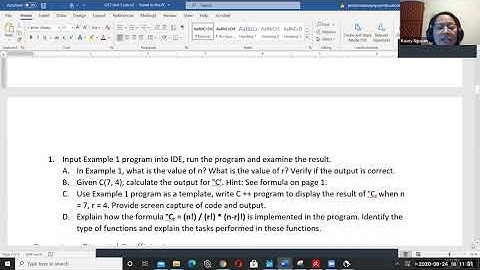 CIS7 Unit 5 Lab: Binomial Coefficient in C++