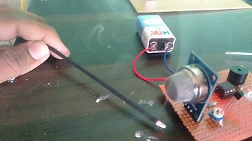 Smoke detector circuit using mq2 module