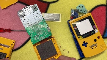GameBoy Color Pokemon Shell Replacement Video - Pikachu Edition Gameboy Color Reshell