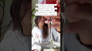 Pouring my kombucha into a wine glass is LUSH.