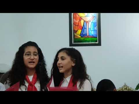 كنا نزين شجرة صغيرة بصوت الطالب منصور منصور الرامة 