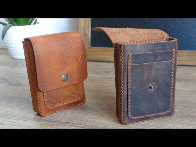 How to Make Leather Small Belt Pouch ( PDF Pattern Only in My