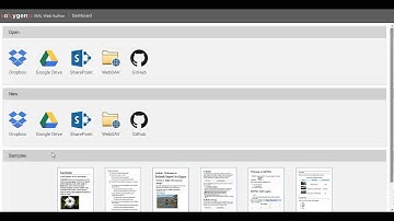 oXygen XML Web Author: Using LearningDITA sample files