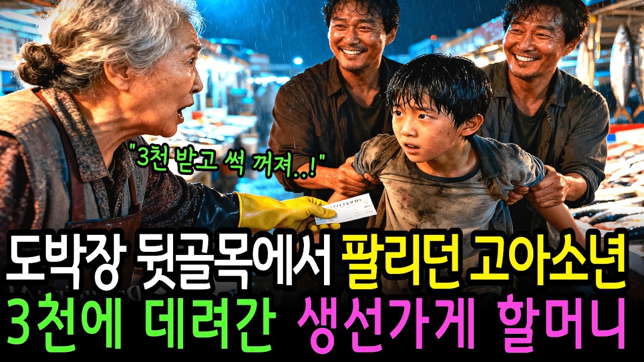 도박장 뒷골목에서 팔리던 고아소년을 3천만원에 데려간 생선가게 할머니의 숨겨진 이유
