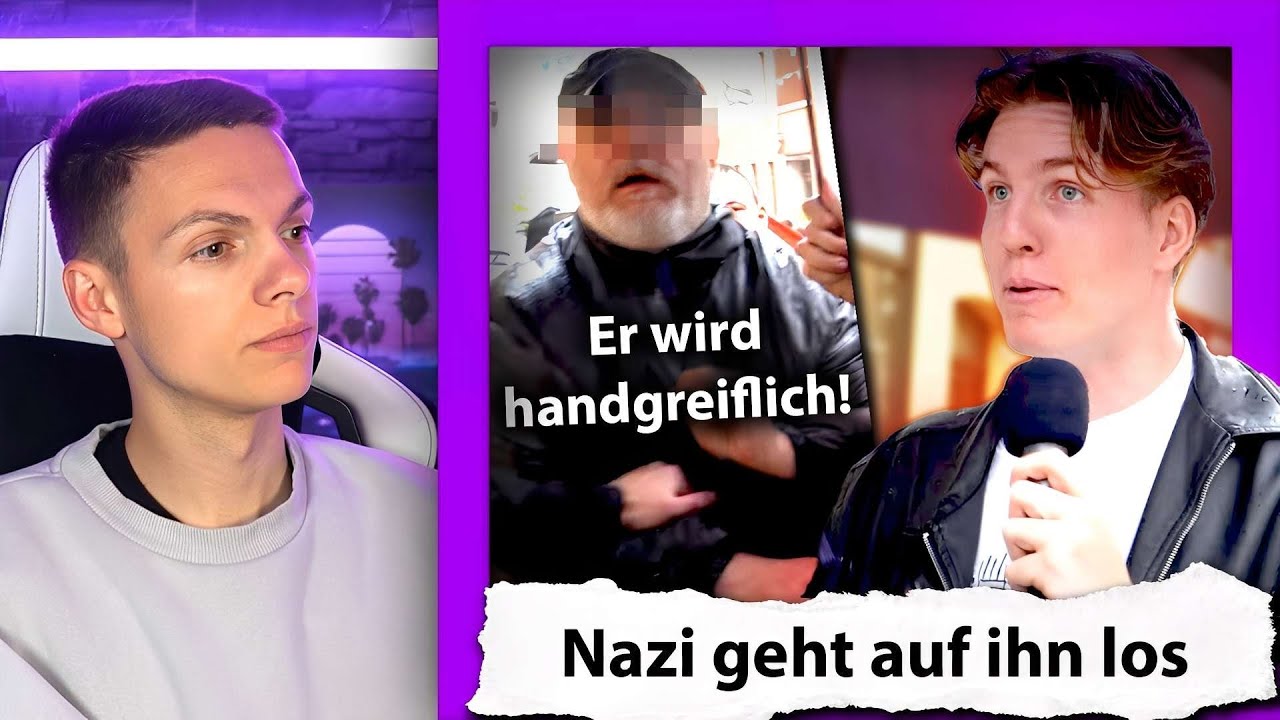 Nazi Opa geht auf Marcant los (handgreiflich)