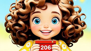 201 to 210 Number and Number Names for Ukg, Lkg , Play school and kindergarten toddlers in English